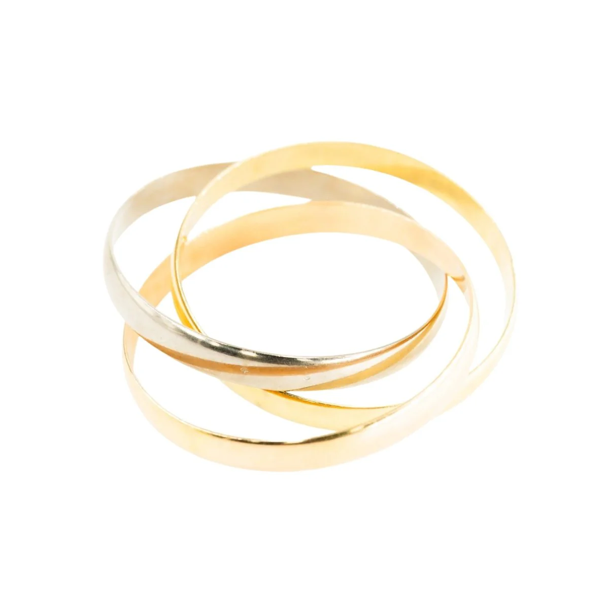 Bracelet Jonc en or jaune, or blanc et or rose - Image 3
