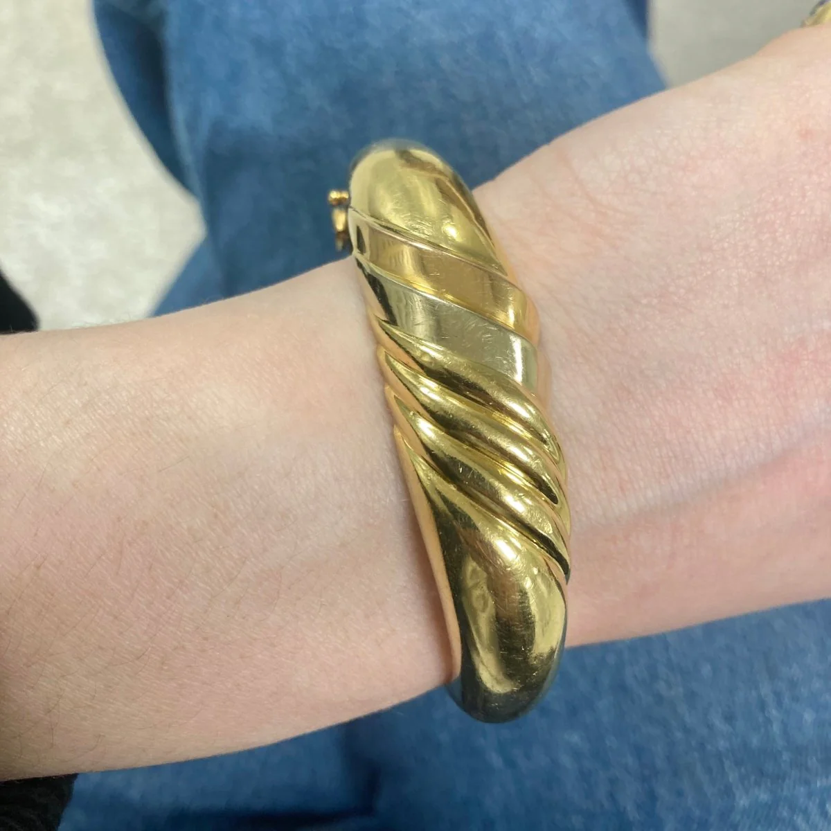 Bracelet Jonc en or jaune, or blanc et or rose - Image 6