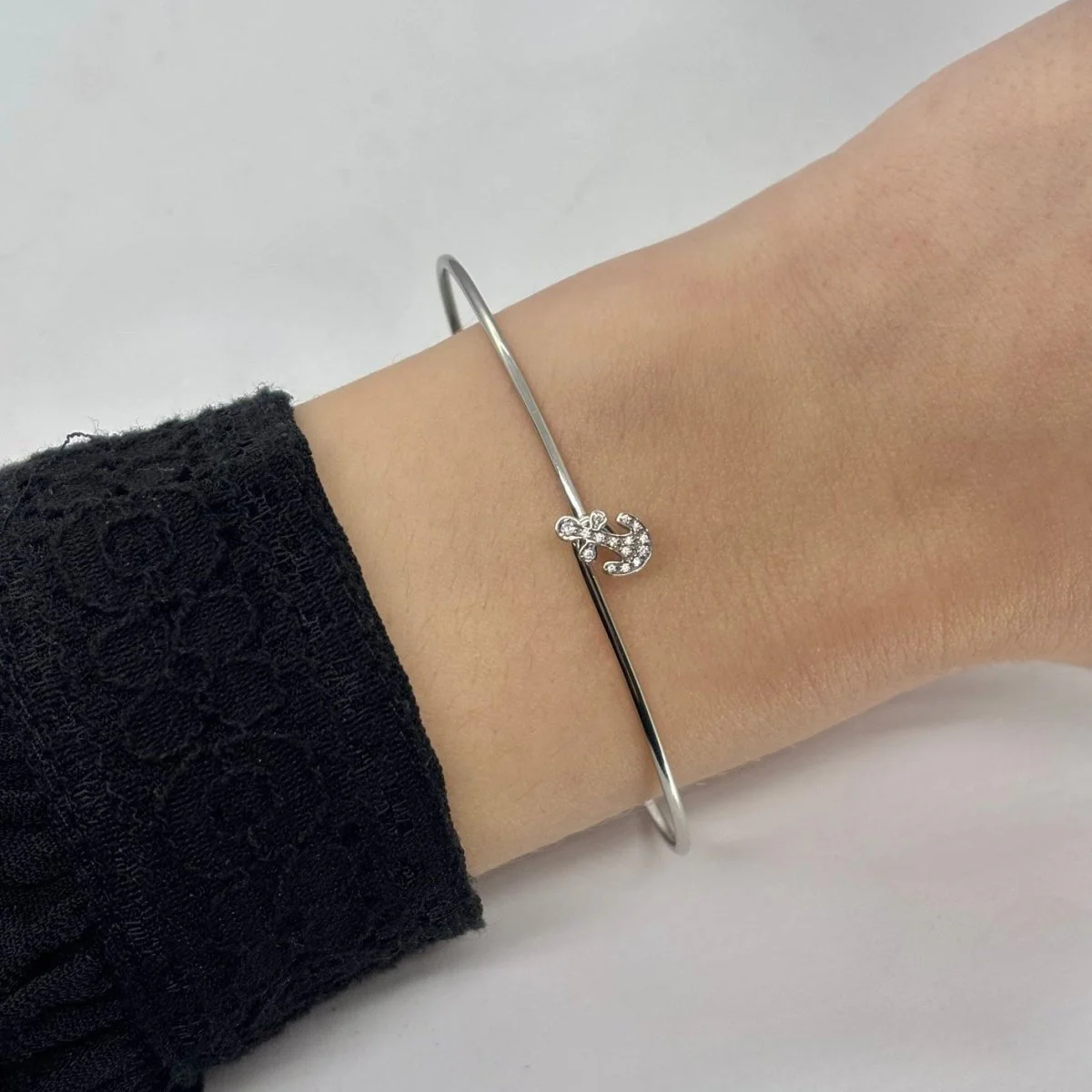 Bracelet Jonc FRED "Fred For Kate Moss" en or blanc et diamants - Image 2