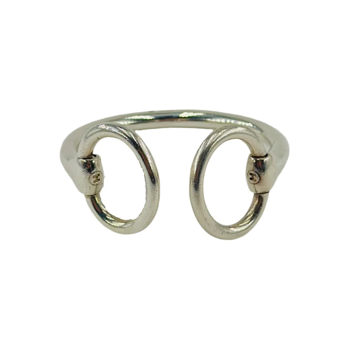 Bracelet Jonc HERMÈS "Nausicaa" en argent