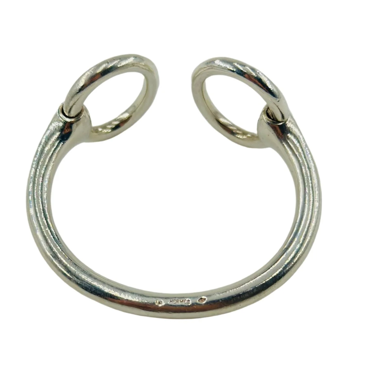Bracelet Jonc HERMÈS "Nausicaa" en argent - Image 2
