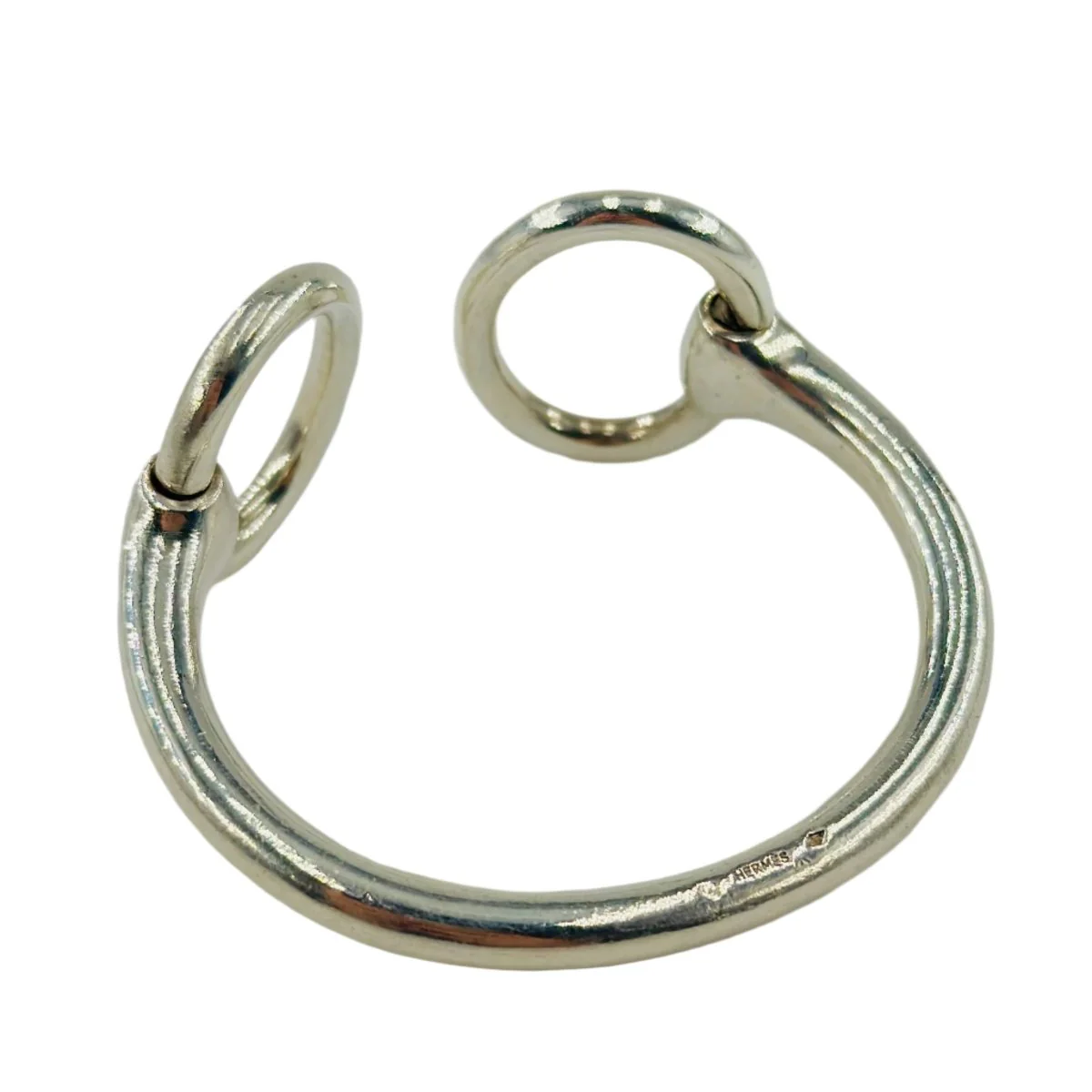Bracelet Jonc HERMÈS "Nausicaa" en argent - Image 3