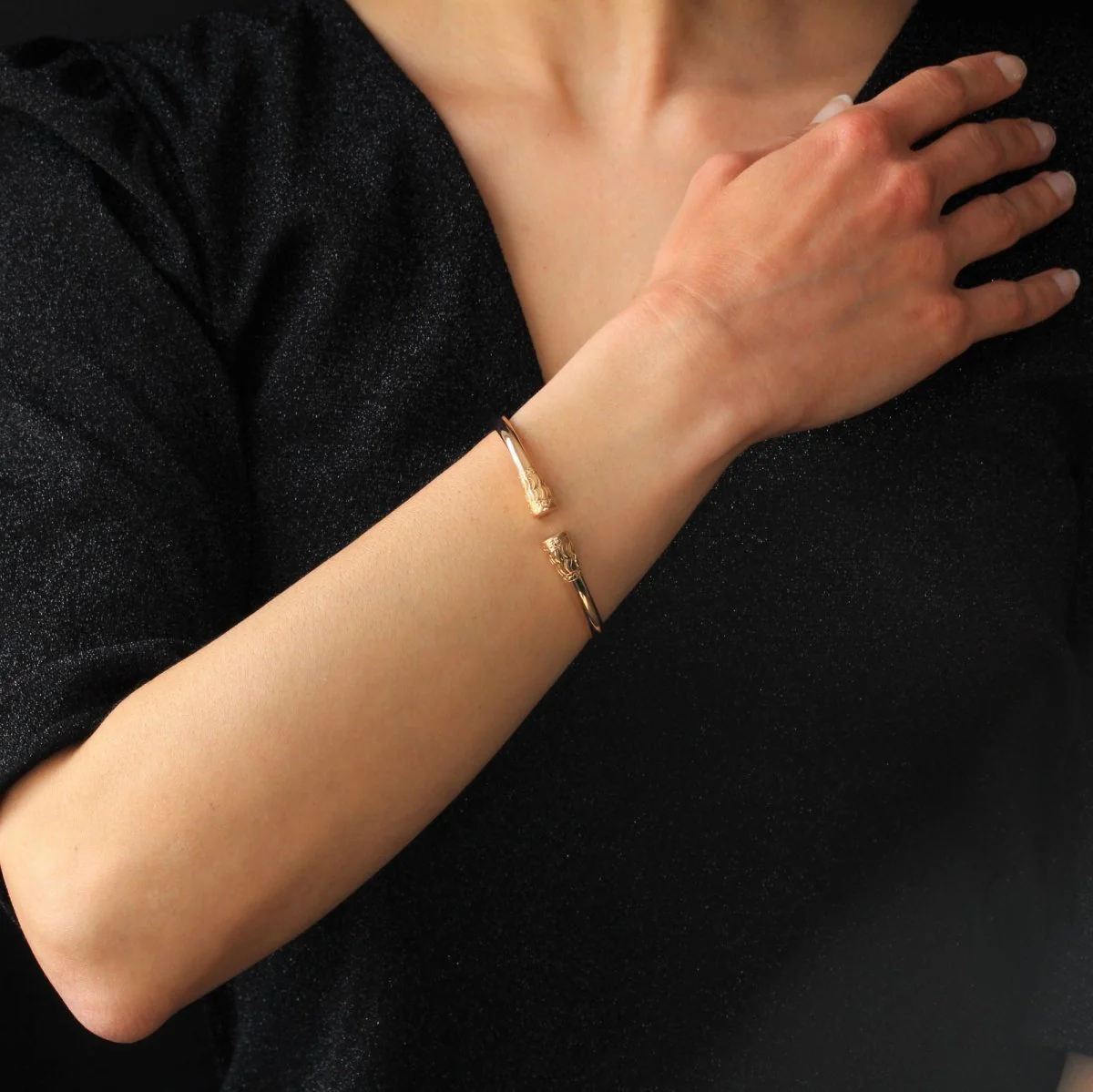Bracelet Jonc en or rose - Image 3
