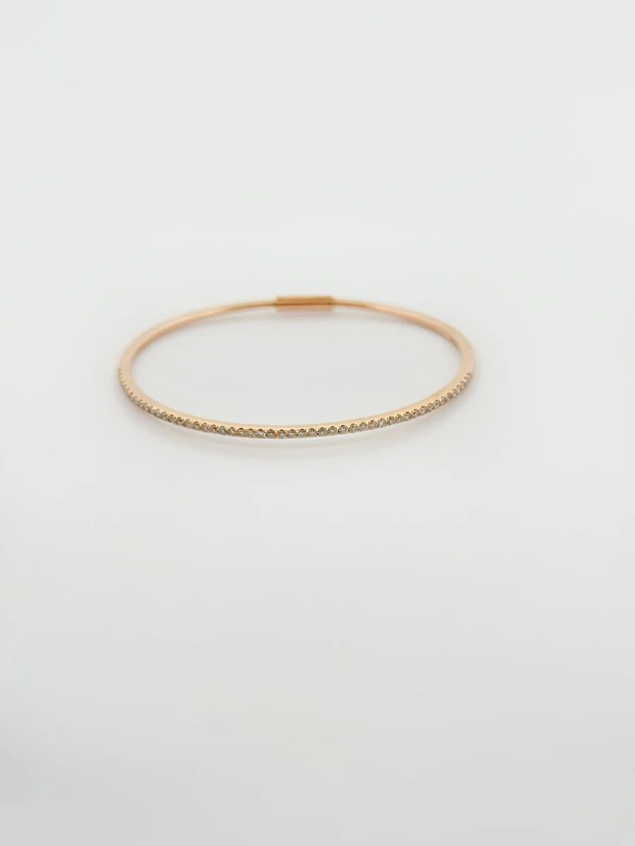 Bracelet Jonc MESSIKA en or rose et diamants - Image 3
