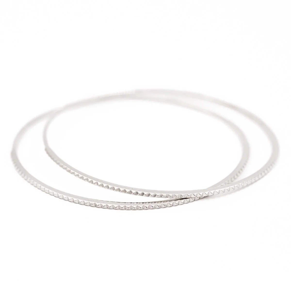 Duos de bracelets Jonc en or blanc