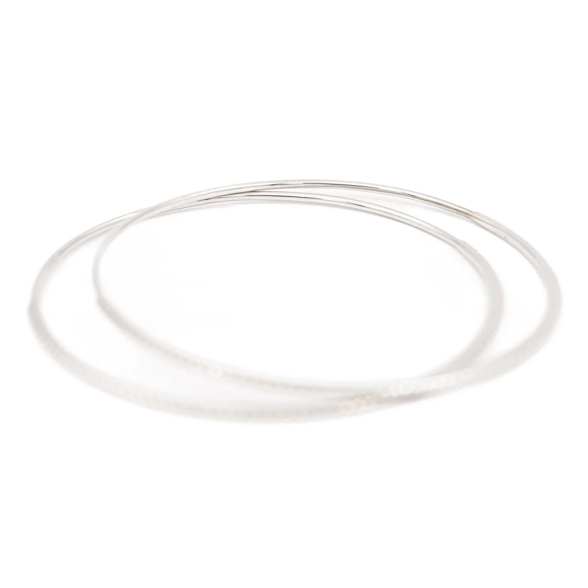 Duos de bracelets Jonc en or blanc - Image 4