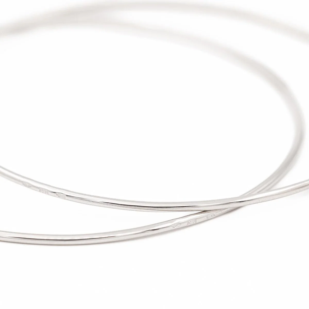 Duos de bracelets Jonc en or blanc - Image 7