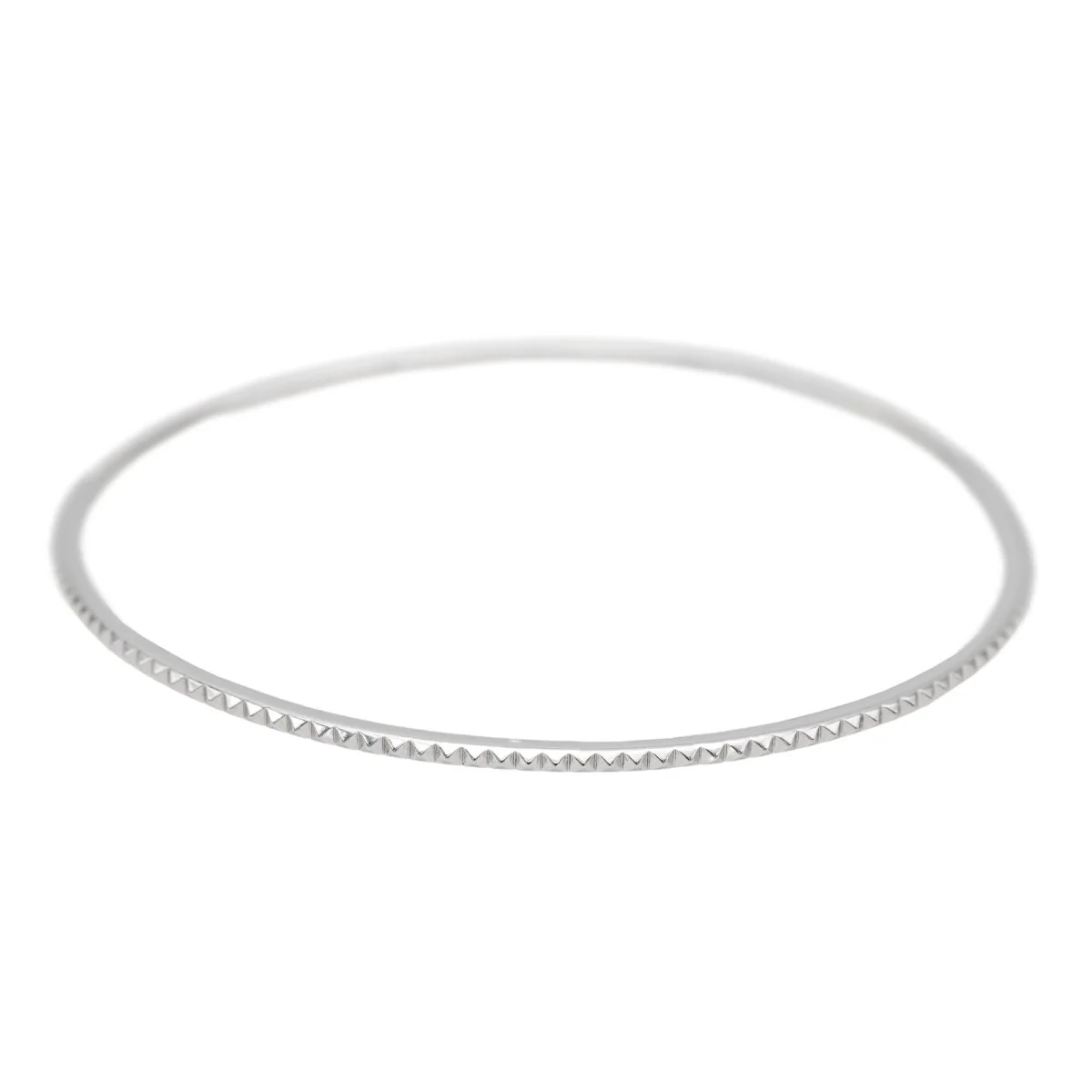 Bracelet Jonc Or blanc