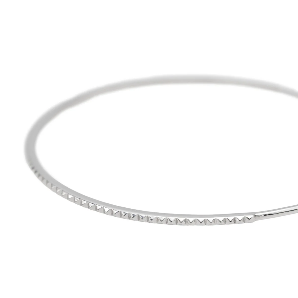 Bracelet Jonc Or blanc - Image 4