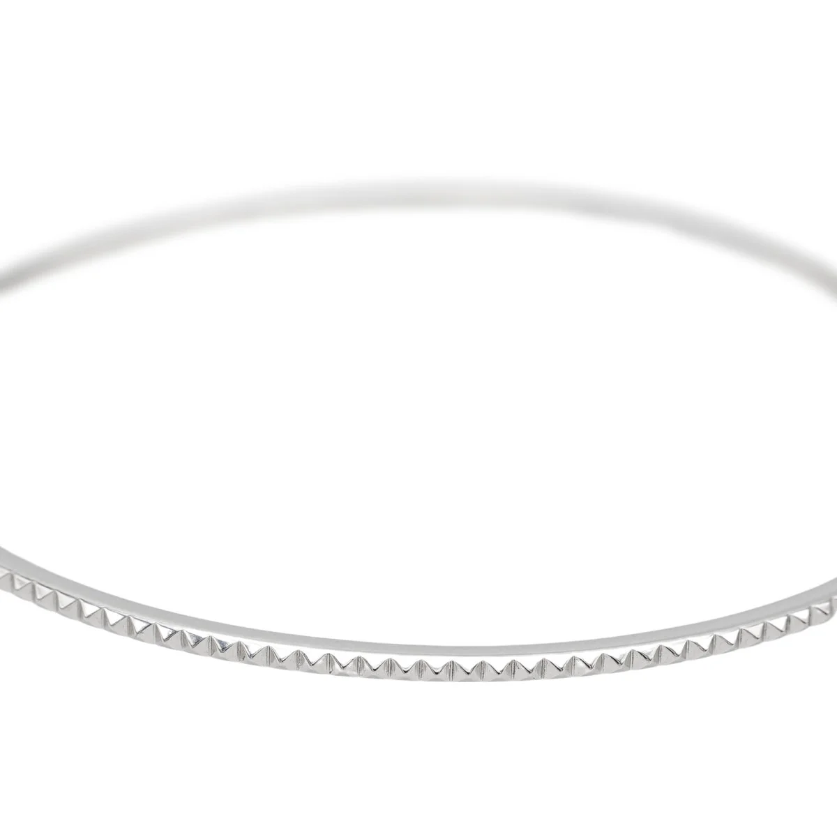 Bracelet Jonc Or blanc - Image 5