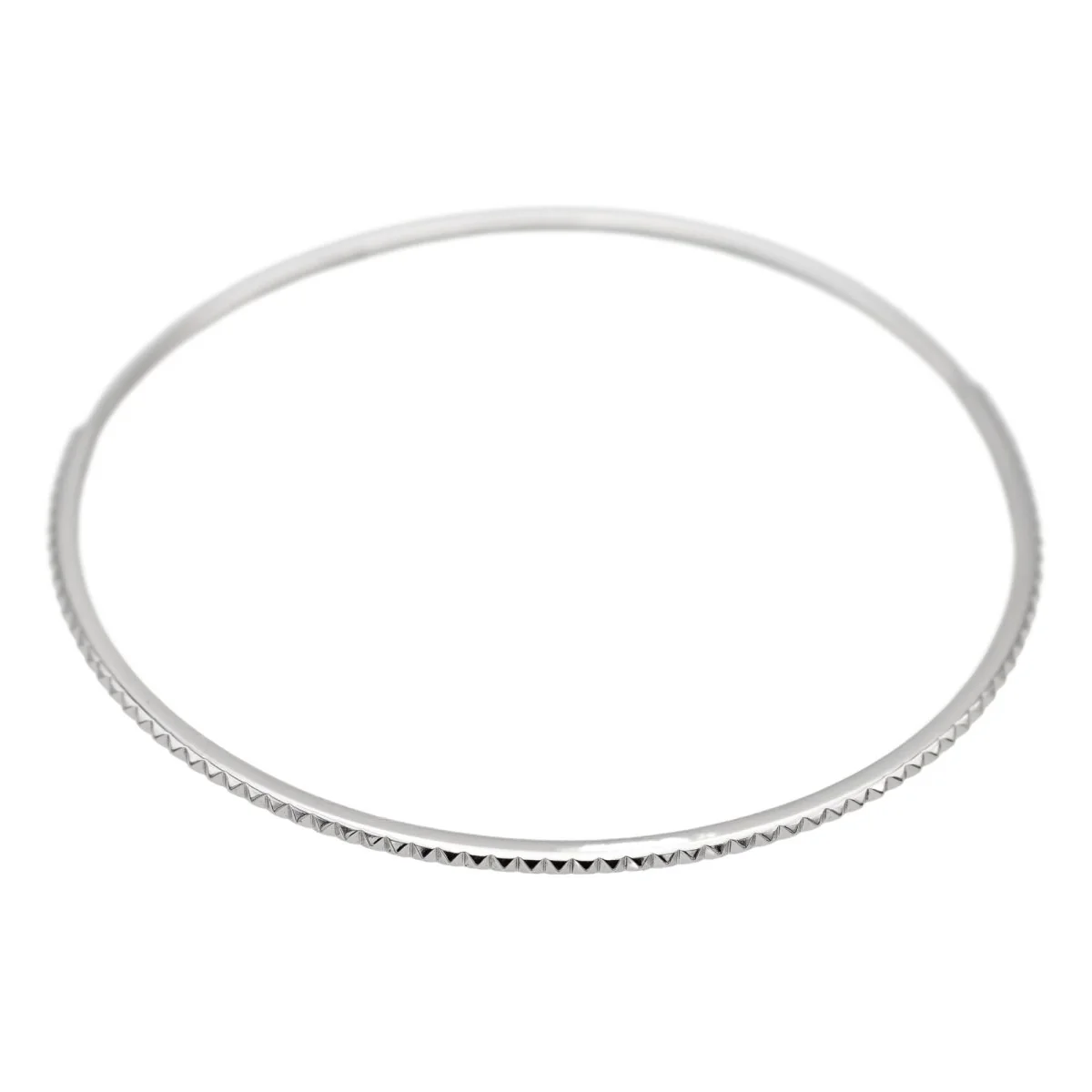 Bracelet Jonc Or blanc - Image 7