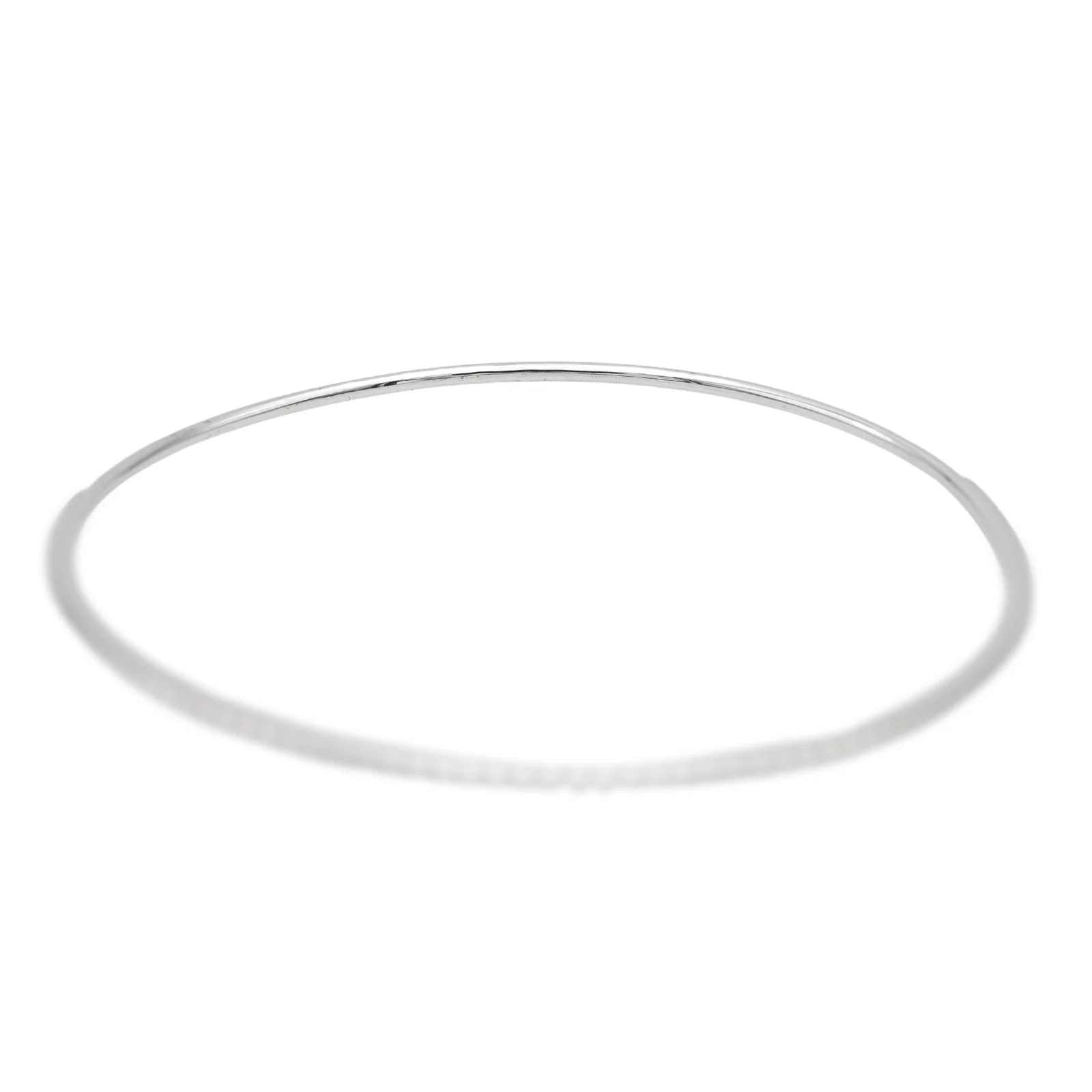 Bracelet Jonc Or blanc - Image 8