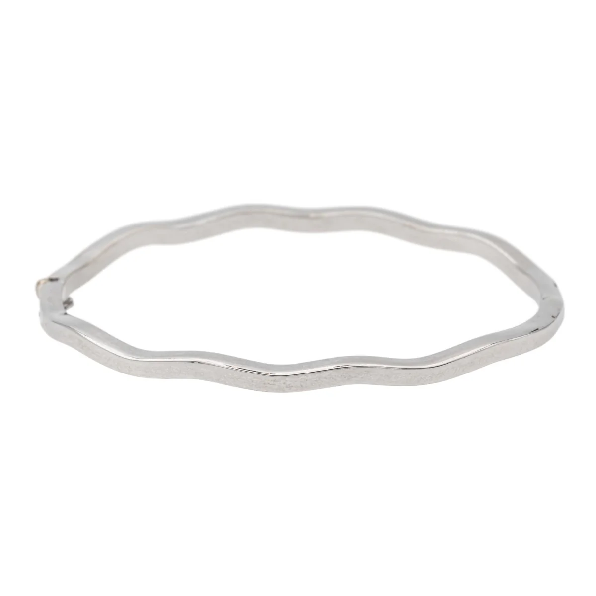 Bracelet Jonc Or blanc
