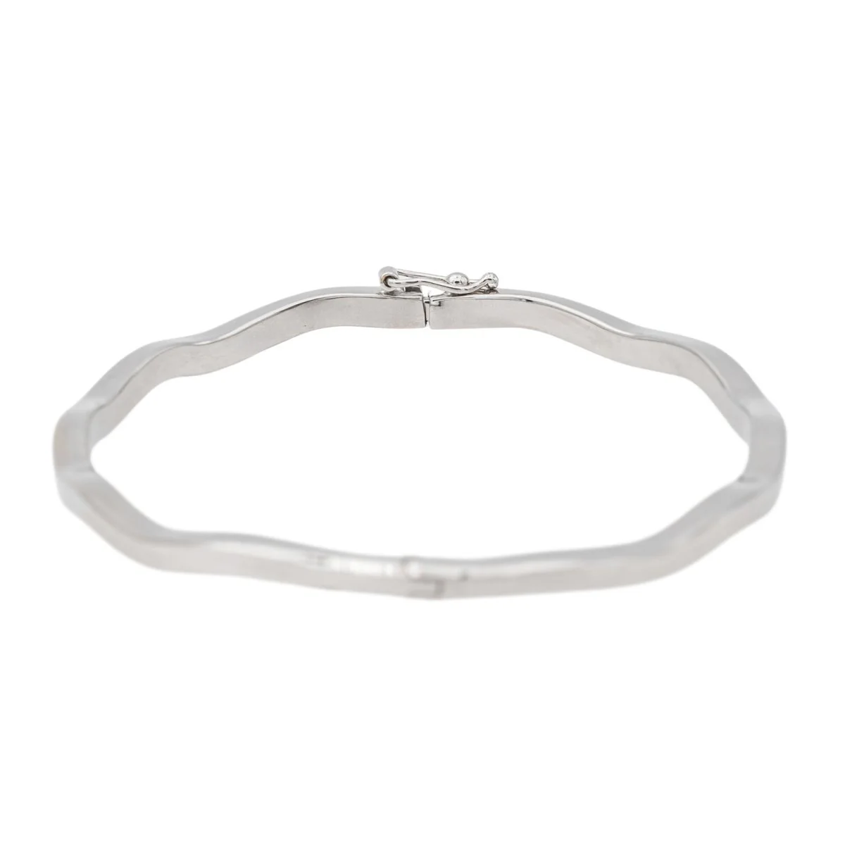 Bracelet Jonc Or blanc - Image 3