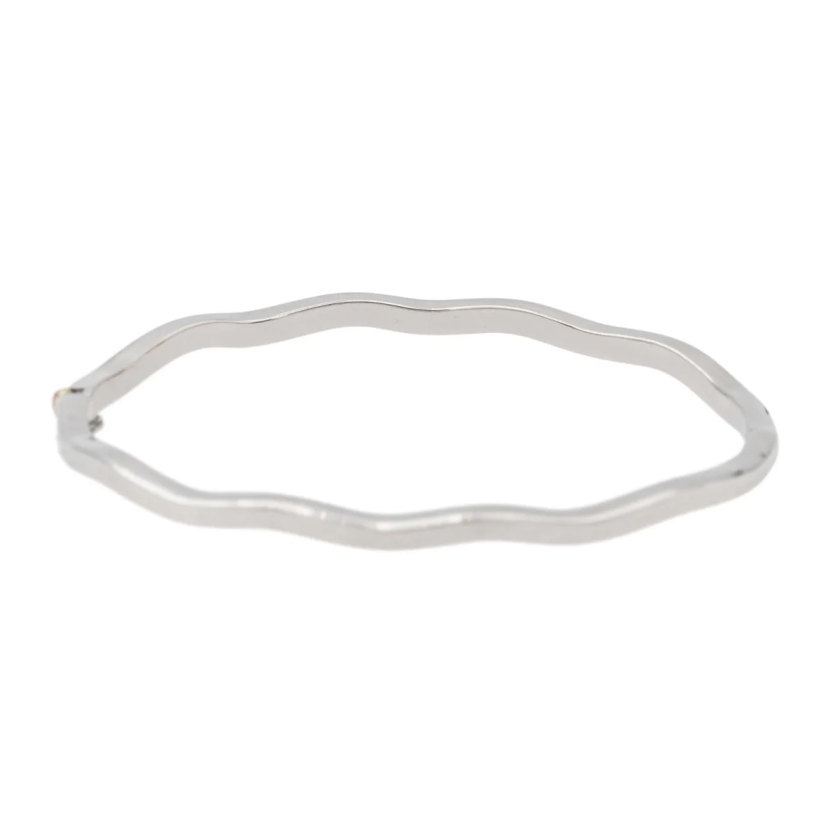 Bracelet Jonc Or blanc - Image 5