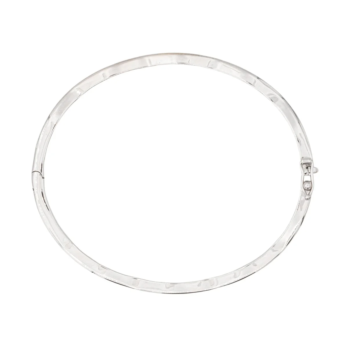 Bracelet Jonc Or blanc - Image 6