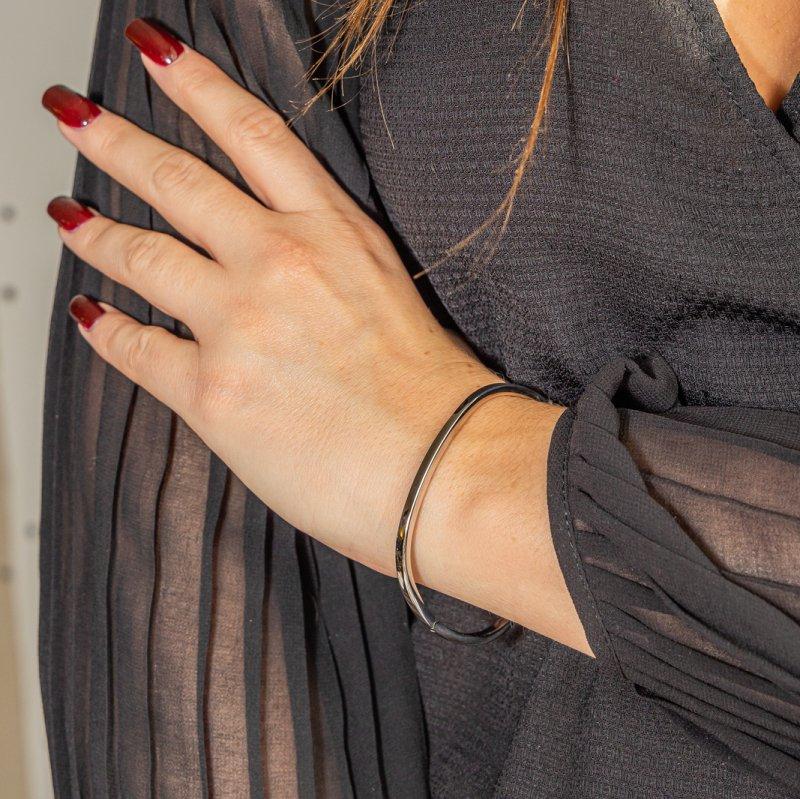Bracelet Jonc en or blanc - Image 2