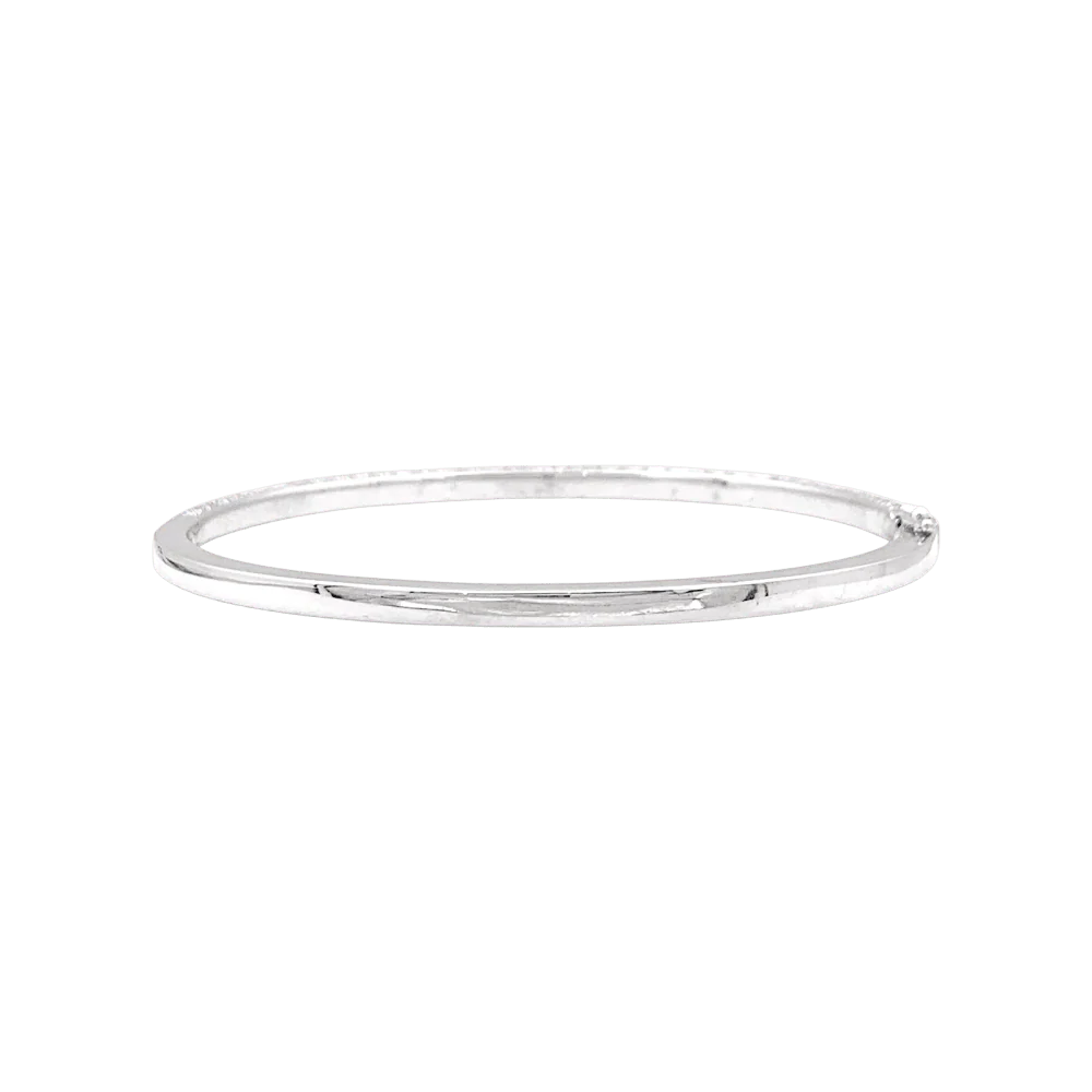 Bracelet Jonc en or blanc et diamants - Image 3