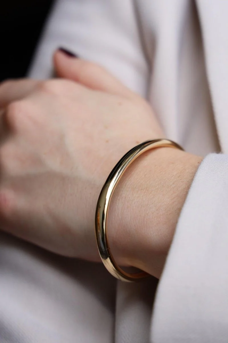 Bracelet Jonc épais en or jaune - Image 3