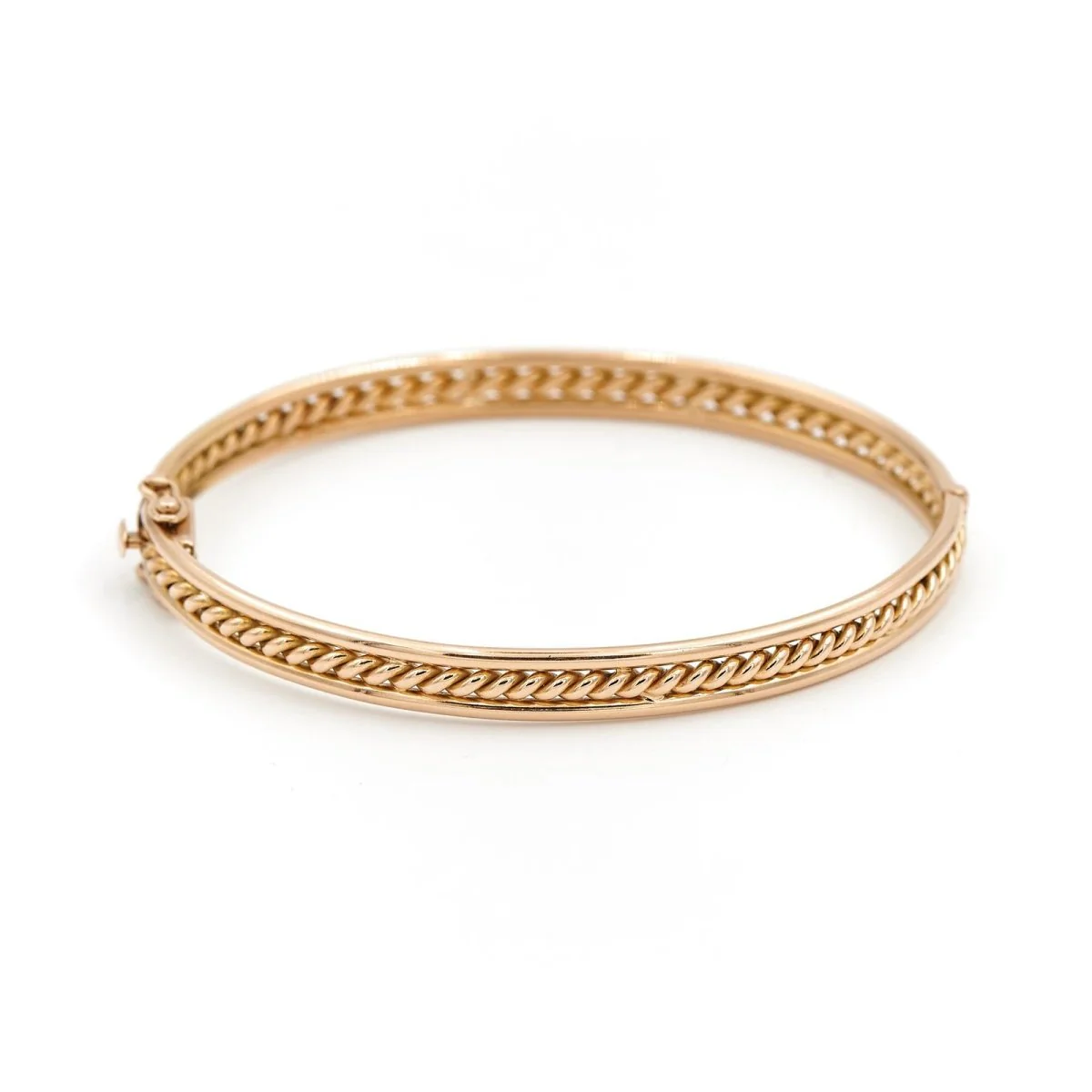 Bracelet Jonc torsade en or jaune