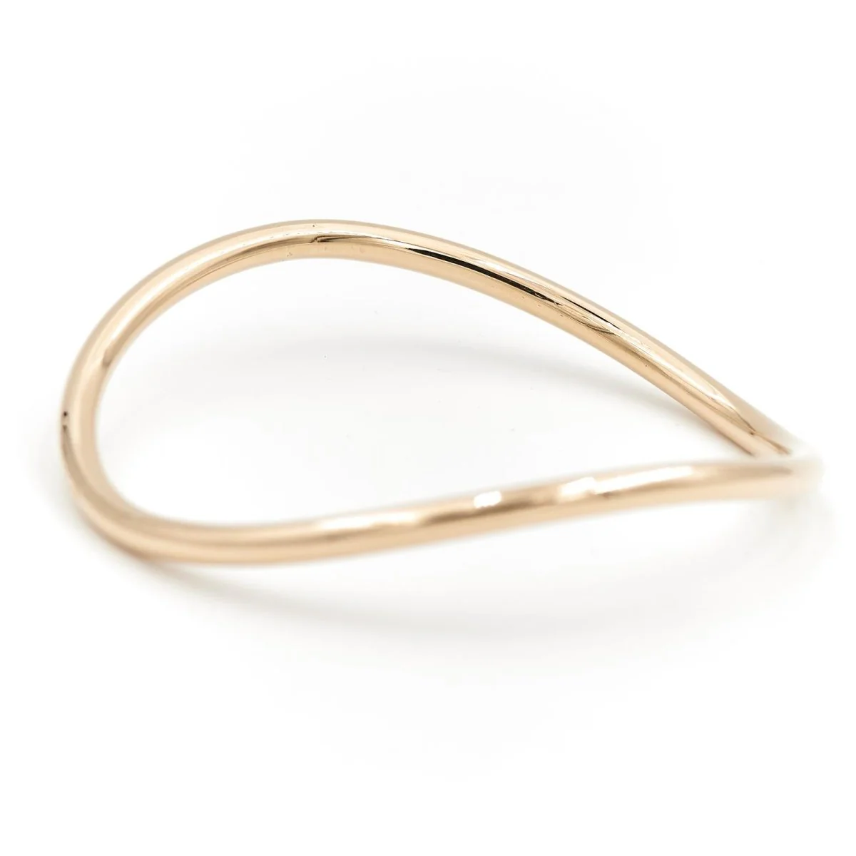 Bracelet Jonc ondulé en or jaune - Image 3