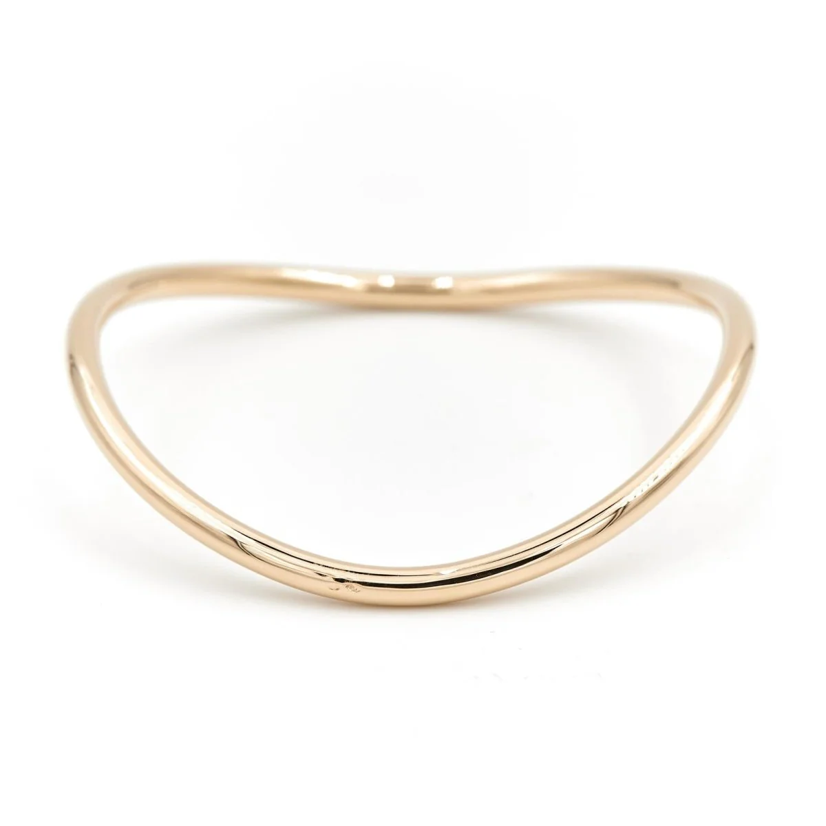 Bracelet Jonc ondulé en or jaune - Image 4