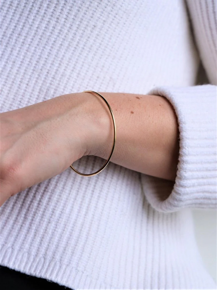 Bracelet Jonc en or jaune - Image 3