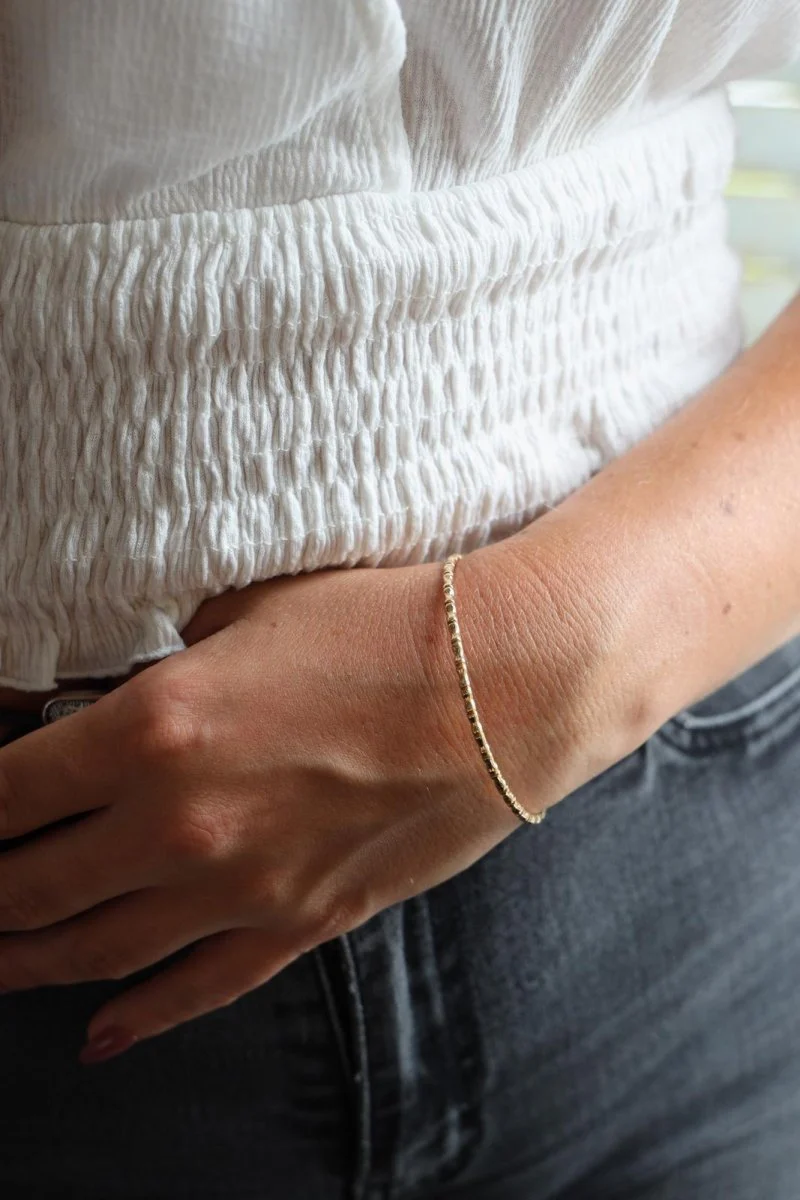 Bracelet Jonc en Or jaune - Image 2