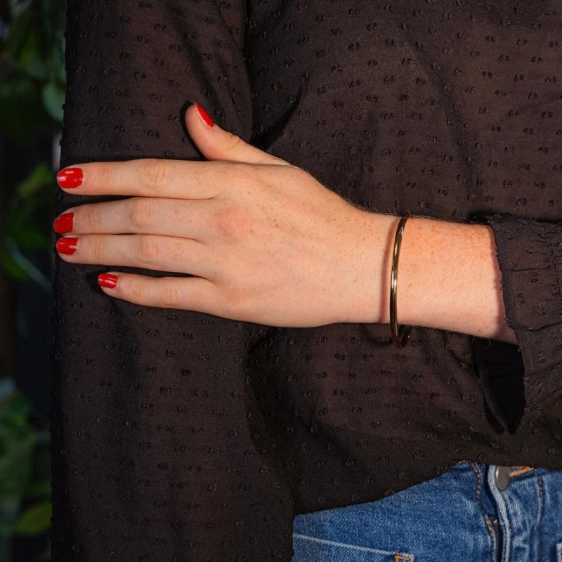 Bracelet Jonc en or jaune - Image 2