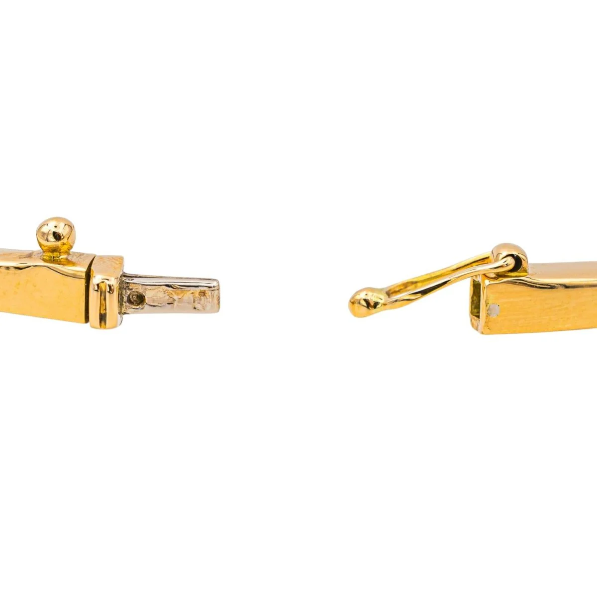 Bracelet Jonc en or jaune et diamants - Image 6