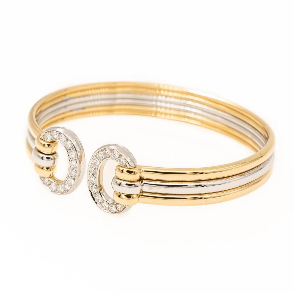 Bracelet Jonc Or jaune  Diamant - Image 3