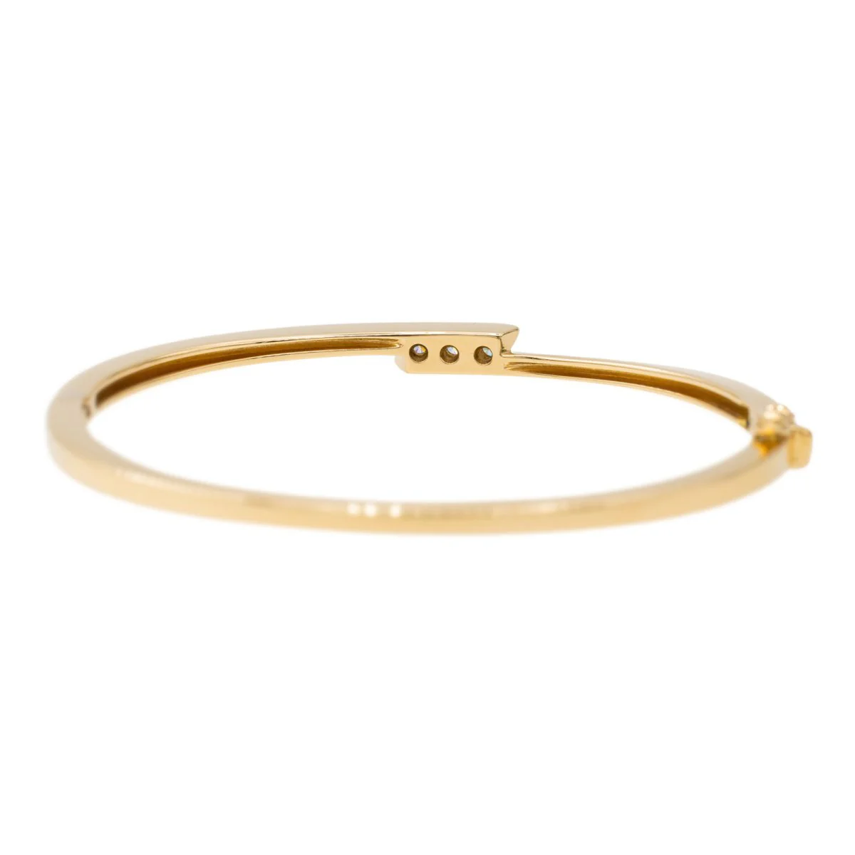 Bracelet Jonc en or jaune et diamant - Image 5