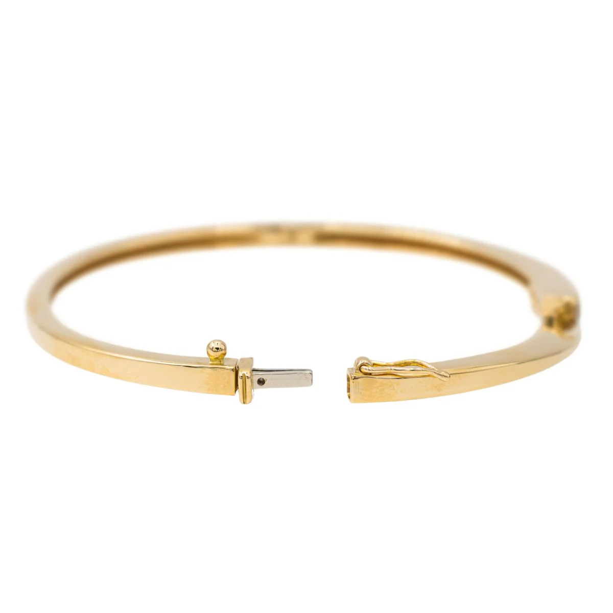 Bracelet Jonc en or jaune et diamant - Image 7