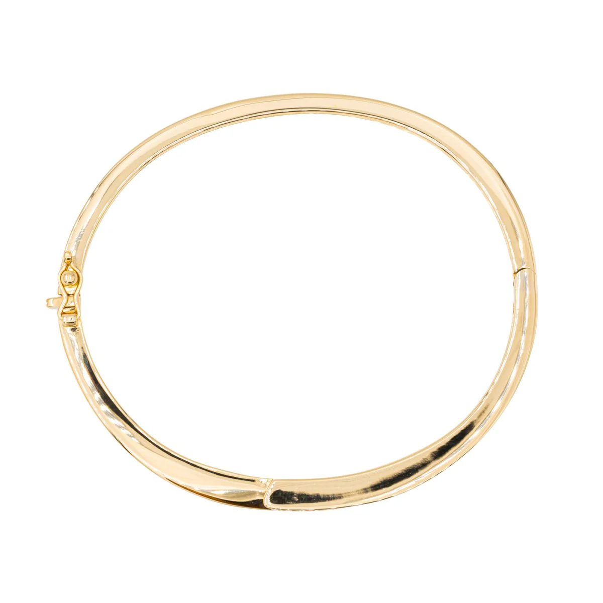 Bracelet Jonc en or jaune et diamant - Image 8