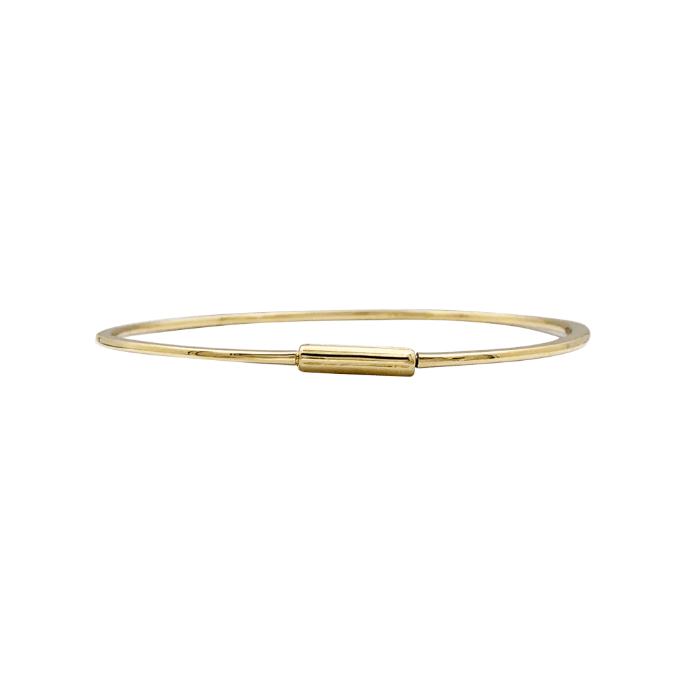 Bracelet Jonc en or jaune et diamants - Image 3