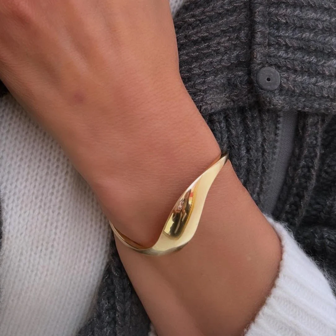 Bracelet Jonc en or jaune - Image 2