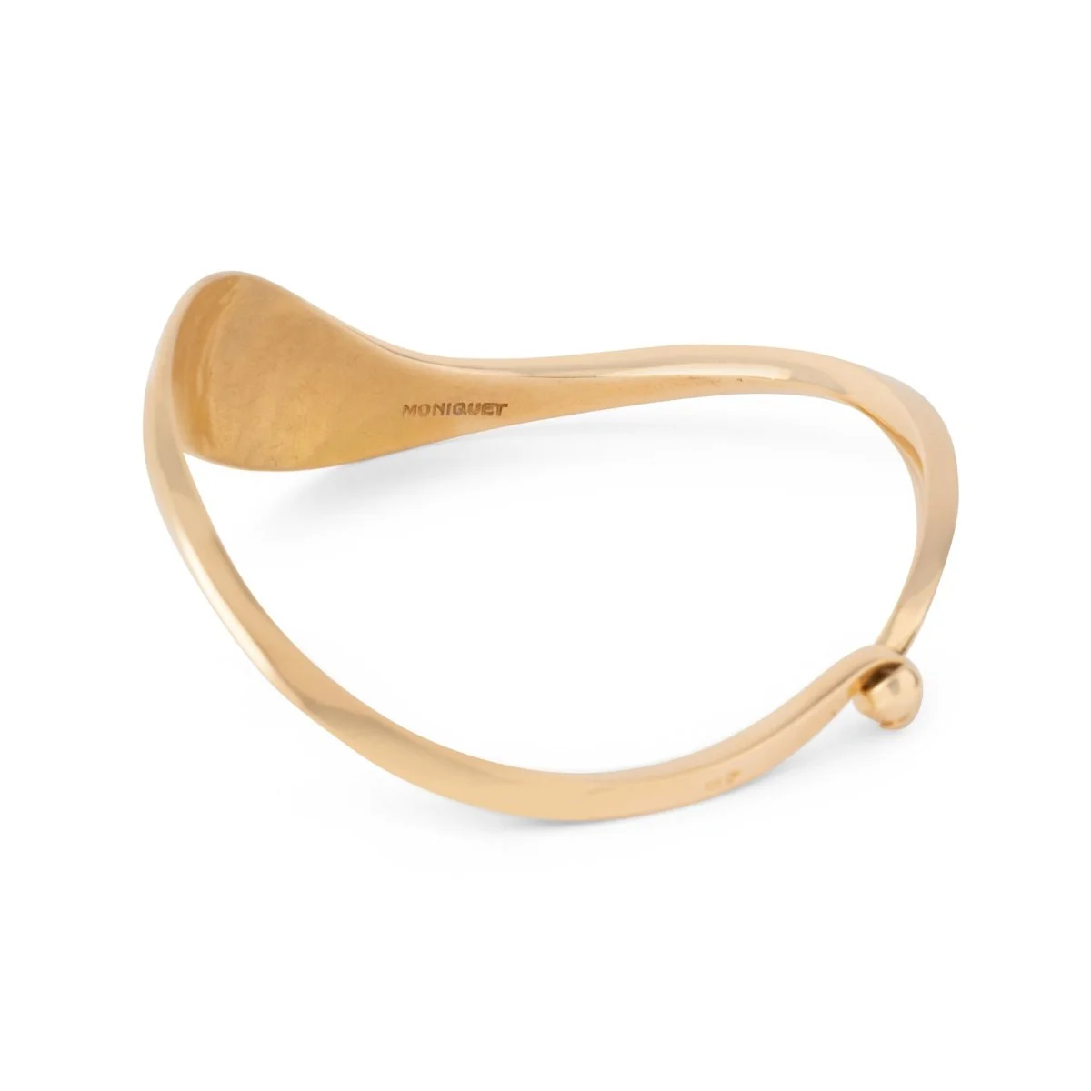 Bracelet Jonc en or jaune - Image 4