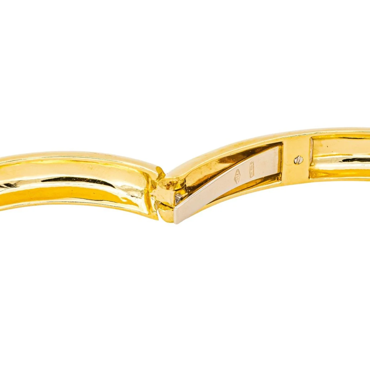 Bracelet Jonc en or jaune, rubis, saphir et diamants - Image 8