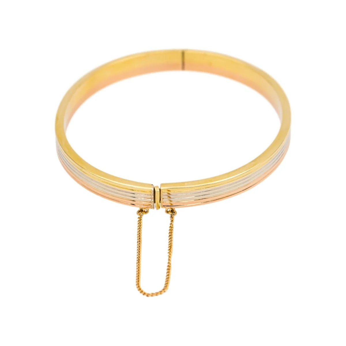 Bracelet Jonc en or blanc, or jaune et or rose - Image 5