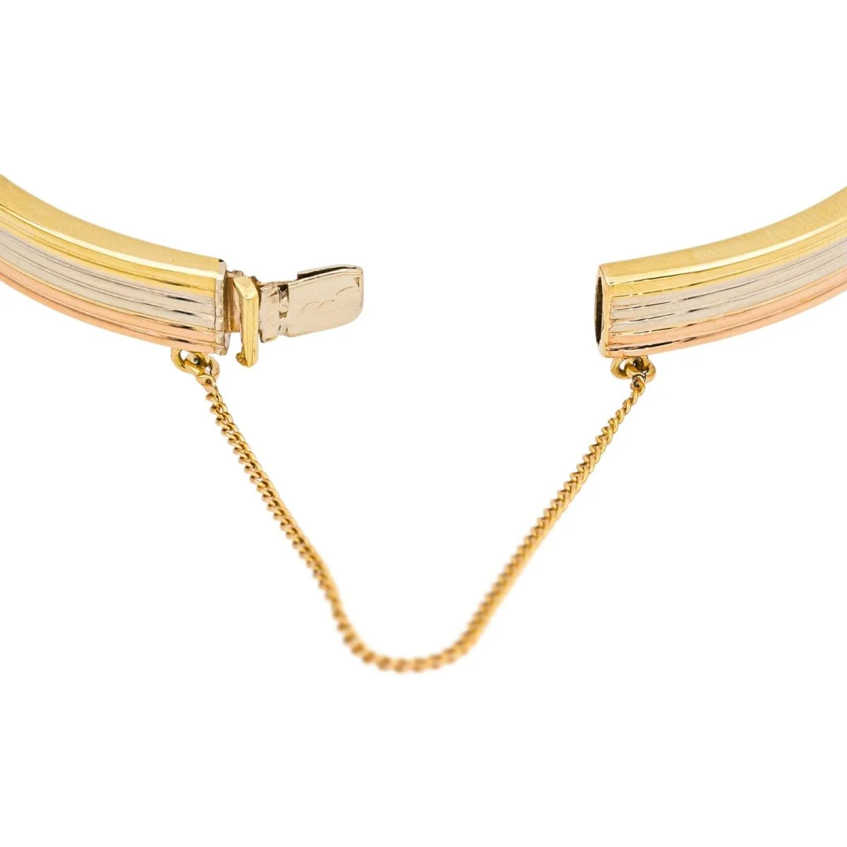 Bracelet Jonc en or blanc, or jaune et or rose - Image 7