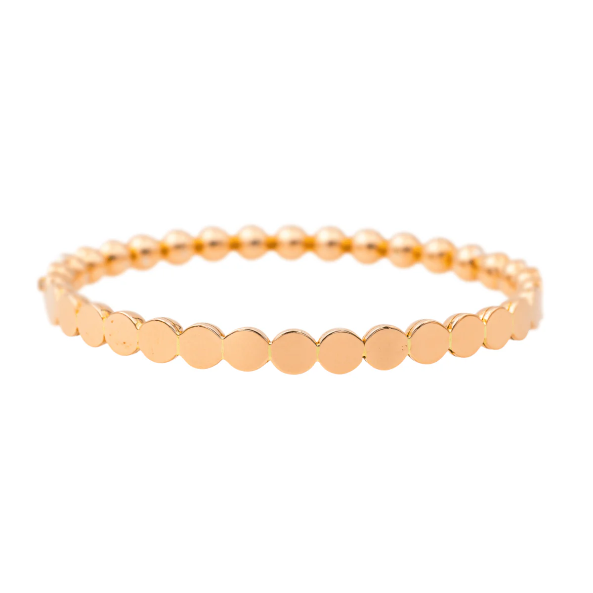 Bracelet Jonc en or rose, or blanc et diamants - Image 3