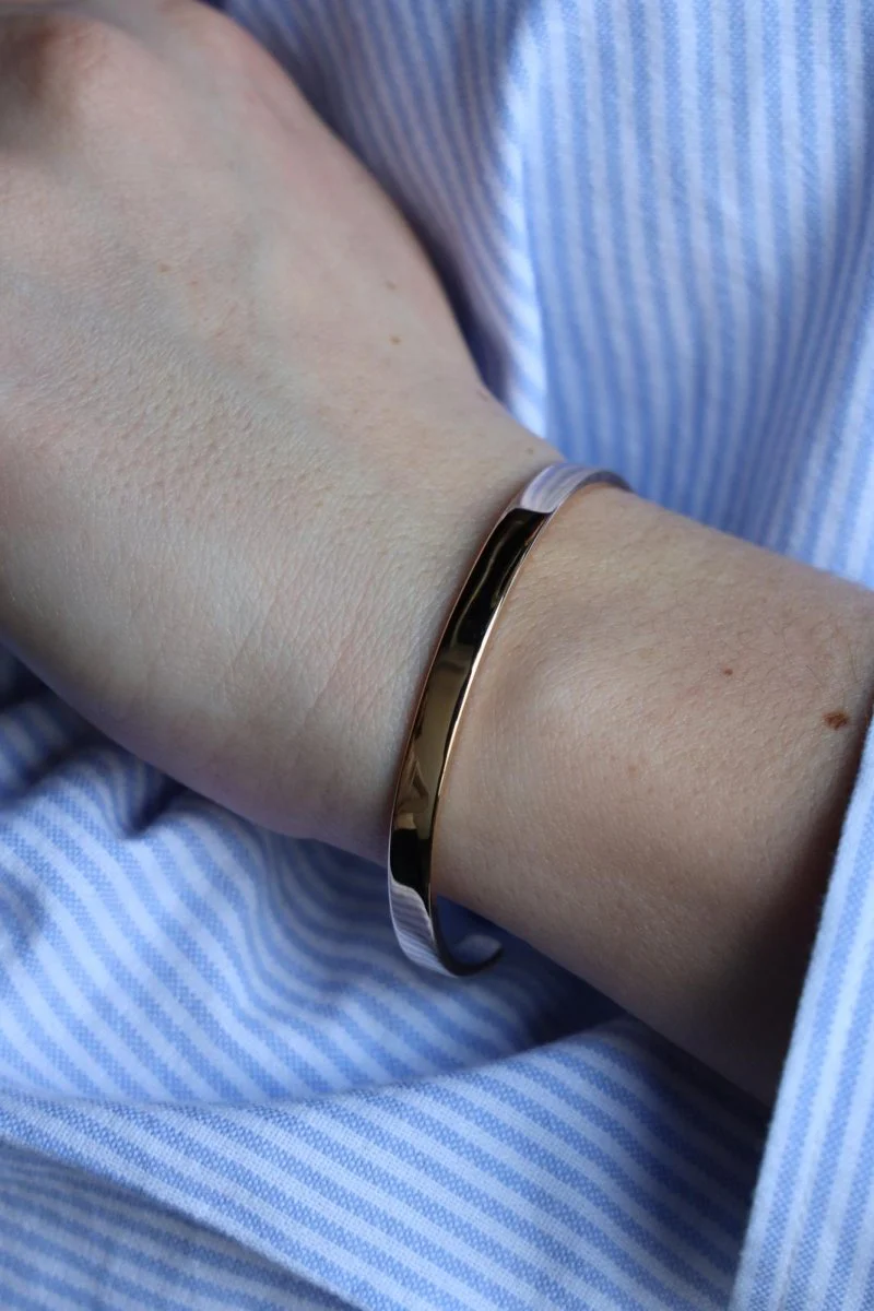 Bracelet Jonc ouvert Or jaune - Image 2