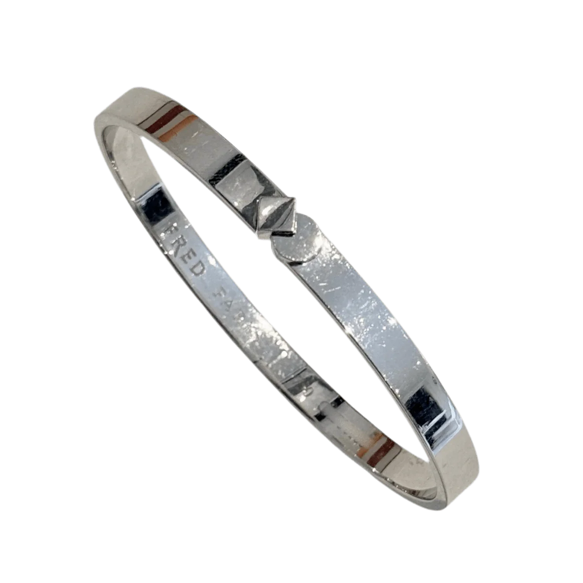 Bracelet Jonc FRED en or blanc - Image 4