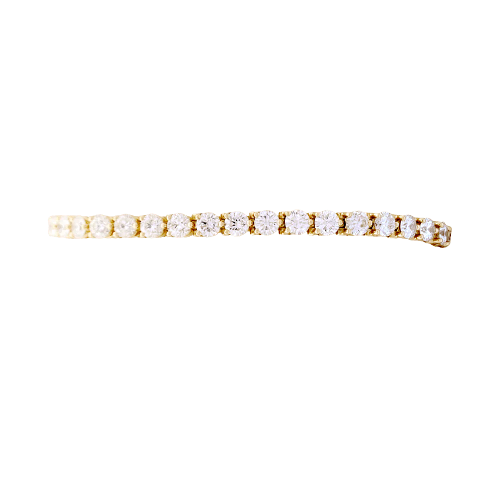 Bracelet Ligne CARTIER en or jaune et diamants