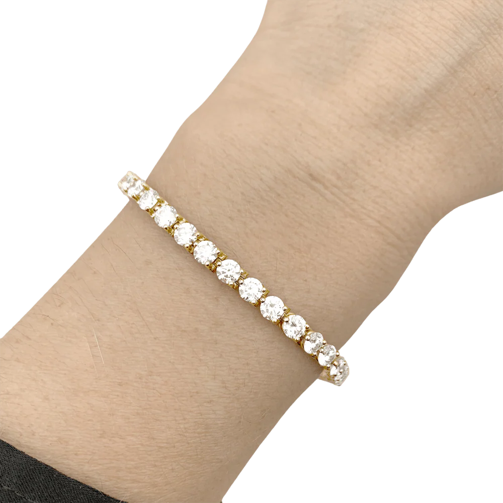 Bracelet Ligne CARTIER en or jaune et diamants - Image 2