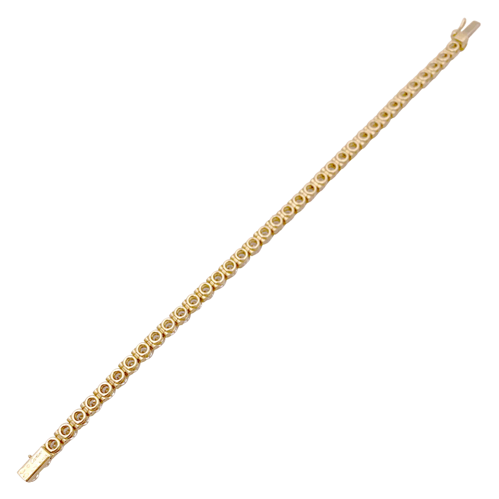 Bracelet Ligne CARTIER en or jaune et diamants - Image 4