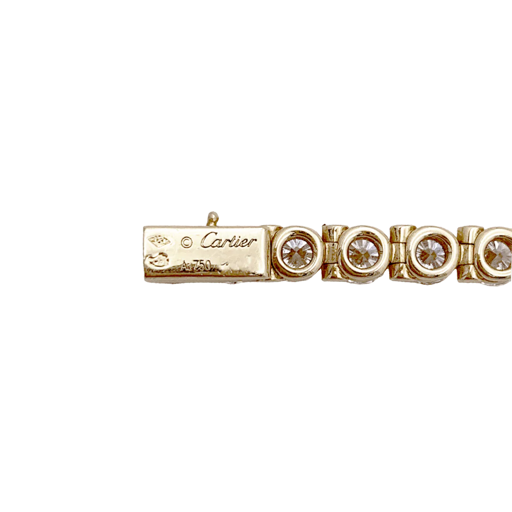 Bracelet Ligne CARTIER en or jaune et diamants - Image 5
