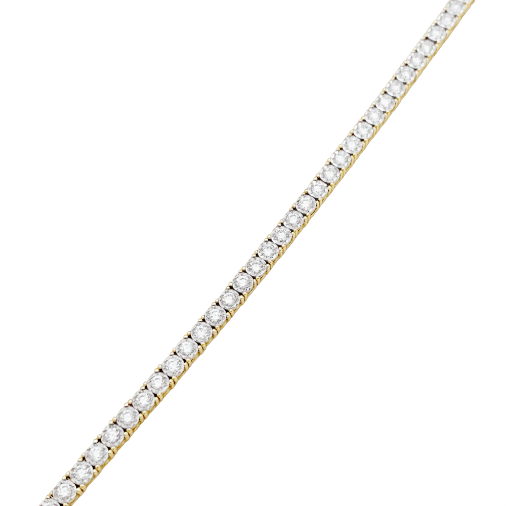 Bracelet Ligne en or blanc, or jaune et diamants - Image 5