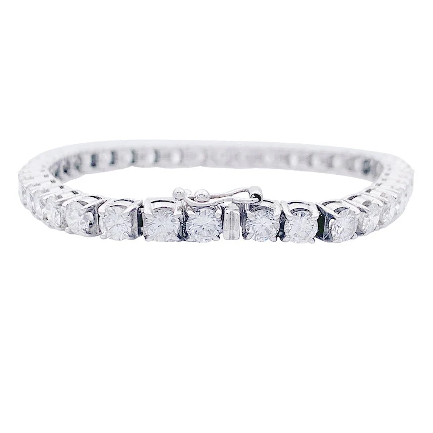 Bracelet Ligne diamants en or blanc - Image 4