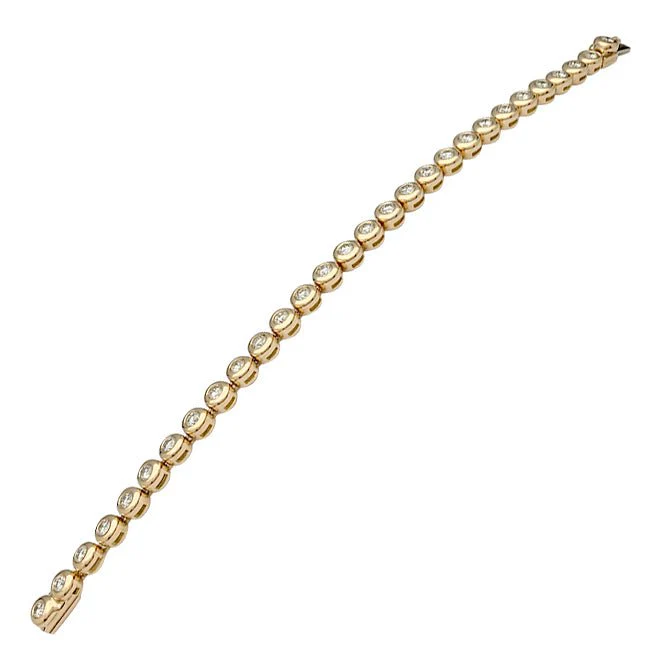 Bracelet ligne diamants en serti clos - Image 6
